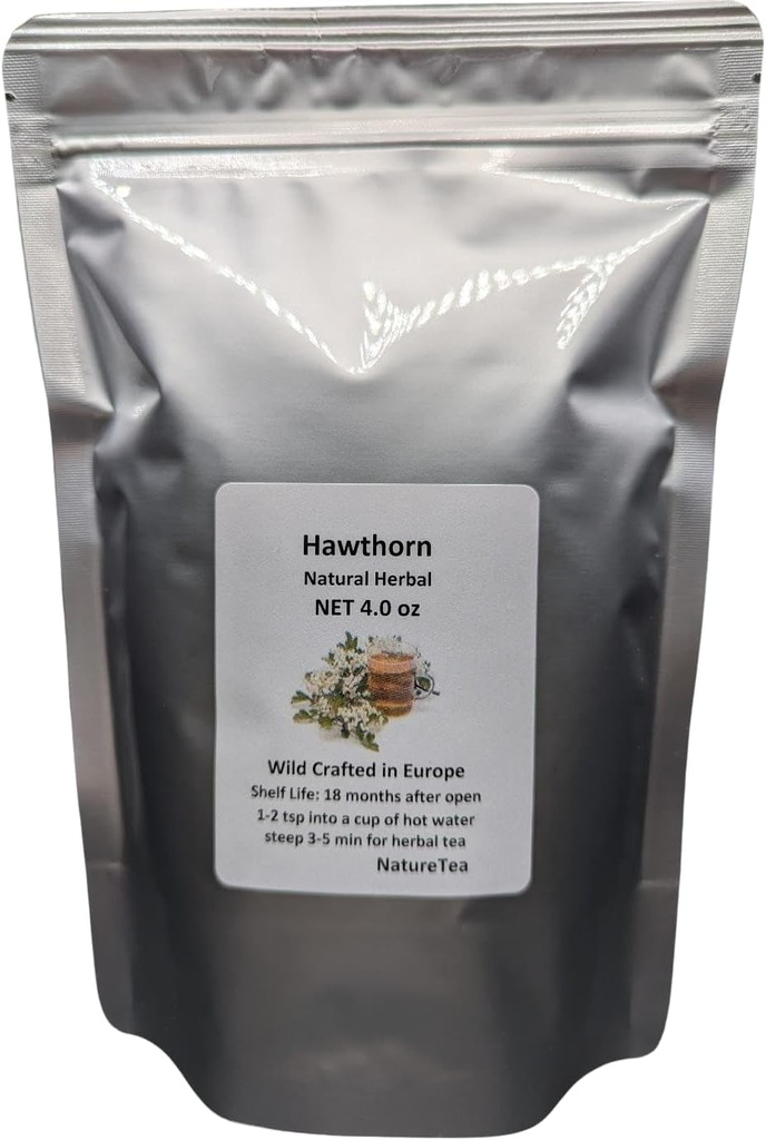 Hawthorn - Crataegus laevigata Loose Leaf & Flower C/S dal 100% Natura (8 oz)