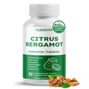 Citrus Bergamot 9-in-1 Formula - с чесноком без запаха корицы, оливковым листом, артишоком - Сделано и протестировано в США