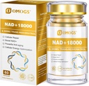 OMOGS NAD+ 300 mg + Trans-resveratrol 200 mg, Pure NAD dodatek, Max Absorpcija, povečanje dopolnilo za popravilo DNK, zdravo staranje, celična energija in dolgoživost, 60 kapsul