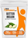 BulkSupplements.com Bitter Melon Extract Powder - Bitter Melon Supplement, Bitter Gourd Extract - 초본 보충, 글루텐 무료, 750mg, 250g (8.8 oz) (팩 1)