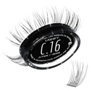Lashify Curl 16mm Gossamer 眼线扩展重填, 黑色, DIY False Lashes 用于自然外观