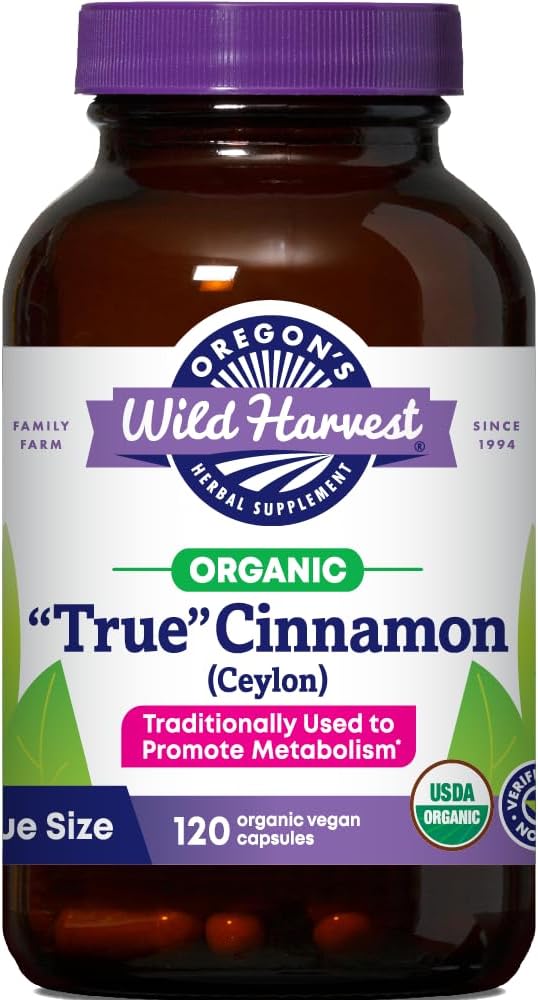 Oregon's Wild Harvest Organic True Carmon Ceylon 120 Gróf Vegan Capsules