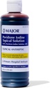Major 10% Povidone-Iodine Liquid Topical Solution, USP - Topical Antiseptic for Cuts, Scrapes, Burns, and Minor Skin Wounds - 8 Fl. Oz.