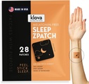 Klova Melatonin-Free Sleep Patches for Adults | Естественная помощь для сна с Ashwagandha, Valerian, GABA & L-Theanine | Быстрее уснуть, дольше спать и просыпаться Refreshed | 28 патчей