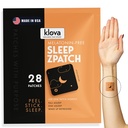 Klova Melatonin-Free Sleep Patches for Adults | Natural Sleep Aid with Ashwagandha, Valerian, GABA & L-Theanine | Fall Asleep Faster, Stay Asleep Longer & Wake Refreshed | 28 Patches