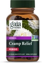 Gaia Herbs Cramp Relief - Hormone平衡和期Cramp Relief - 用有机油根、白豆根、涡轮等制成 - 60 Vegan Capsules (60架)