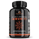 THE ENCLARE NUTRITION 10 in 1 Immune Support Booster Supplement with Echinacea, Vitamin C and Zinc, Turmeric, Ginger, B6, Elderberry for Adults Immunity Defense Vitamins, Made in USA Veg Cap 60 Ct (1)