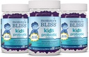 Bliss copii Probiotic + Gume prebiotice, Suportă imunitate și digestia pentru copii 2 ani +, Mai puțin zahăr, Aroma delicios Berry, 45 Count (Pachet de 3)