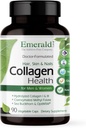 EMERALD LABS Collagen Health - 用Saw Palmetto和Beta-Sitosterol的水解Collagen用于健康头发、皮肤和钉子 - 也支持Immune和肾上腺健康 - 90个蔬菜罐头(30天供应)