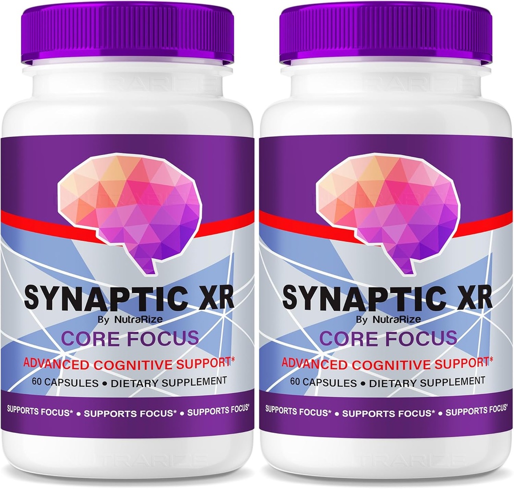 NutraRize (Brook of 2 Synaptic XR – Daily Support Capsules with a Balanced Blend for Focus, Sharpness, and Everyday Performance / Easy-to-Take Pills for Daily Wellness (120 Capsules)