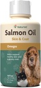 Suplemen Minyak Salmon Vet untuk Anjing & Kucing - Termasuk Omega- 3, 6 Acids Gendut - Untuk Kulit Sehat, Koat Glossy - Suplemen Coat Dog, Tambahan Cat Skin - 16 Oz.