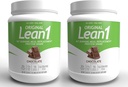 Lean1 Meal Penggantian Protein Shake, Chocolate Flavor, 2-Pack dari 15 Serving Tubs