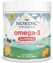 Nordic Naturals Nordic אומגה 3 חניכיים, Tangerine - 120 חניכיים - 82 מ"ג אומגה 3 עם EPA & DHA - Non-GMO - 60 משרתים