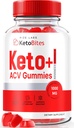 rize laboratorier KetoBites Keto + ACV Gummies, Alle naturlige gummies for avancerede vægttab, Apple Cider Vincipes Supplement, Officielle anmeldelser (60 Gummies)
