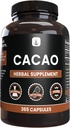 Pure Original Ingredients Cacao (365 Capsules) No Magnesium or Rice Fillers, always Pure, Lab Verified