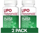 Lipo-Flavonoid Balance Support for Vertigo & Dizziness Relief - Clinically-Tested פורמולה עם גינקו בילובה & ויטמין D & B Complex - תמיכה באוזן פנימית - 2Pack