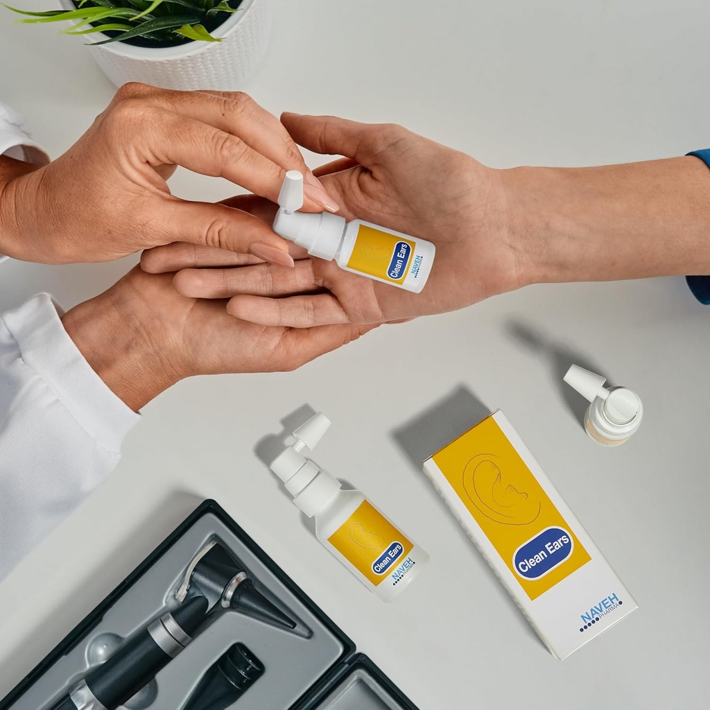 NAVEH PHARMA CleanEars Earwax Видалення спрей 0.5 Fl Oz