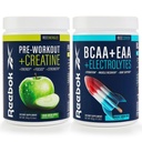 Reebok REEenergize & REEcover Bundle | Pre-Workout + BCAA Performance Pack | Sour Green Apple & Rocket Moon Pop | Complete Training System