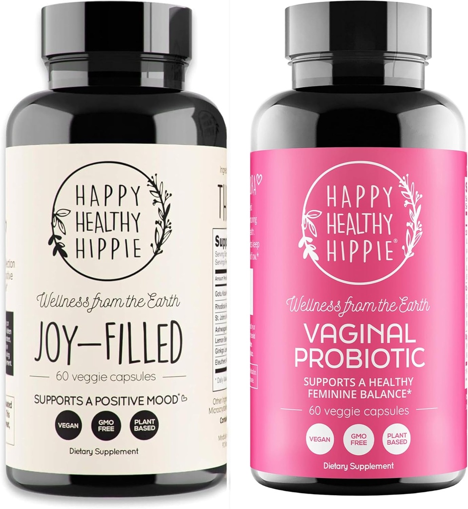 Happy Healthy Hippie Vaginal Probiotika för kvinnor och Joy-Filled Mood Support