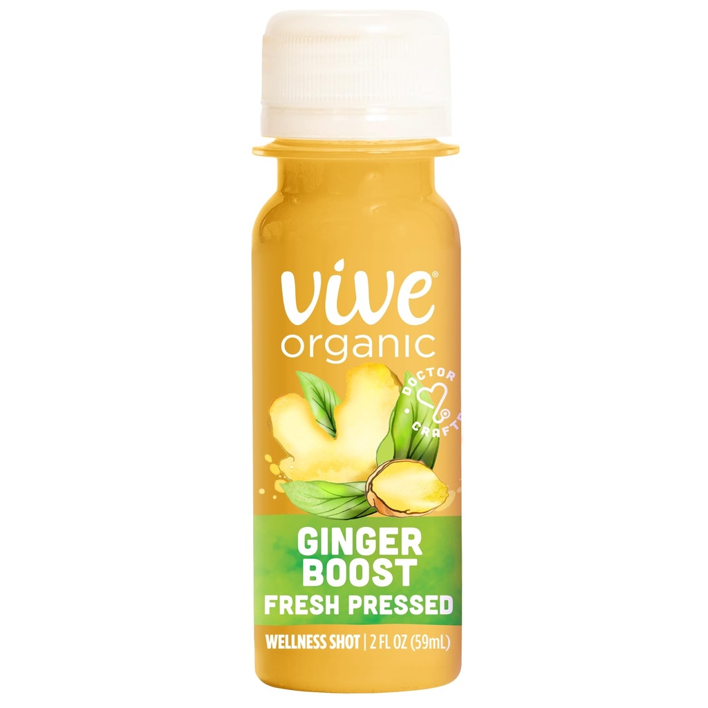 Vive Organic Pure Boost Ginger Shot (2oz Bottle)