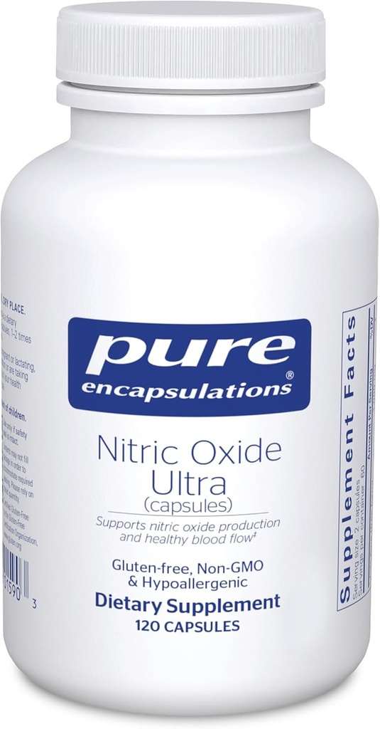 Pure Encapsulations Nitric Oxide Ultra (Capsules) - supplement Supports Nitric Oxide Production, Healthy blood Flow ' Vascular Health - with L-Citrulline " CranLoad Cranberry Extract - 120 Capsules
