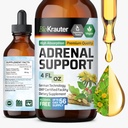 BIO KRAUTER 肾上腺支持叮当 - Rhodiola & Ashwagandha 补充 - Vegan Mood 支持 Drops 4 Fl.