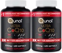Qunol Ultra CoQ10 100mg, 3x Better Absoreksiya, Patented Su və Şəkili Daxili Daxili Daxili Ekspert Q10, Heart Health üçün Antioksid, 240 Count Softgels