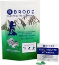 Brode Electrolyte Vitamina - Tablete portabile Zero-Sugar Electrolit - Nu aroma bruta - pentru Sport, Viata de noapte, Jetlag, 5 Electroliti esentiale + 9 Vitamine