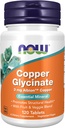 Now Foods Suplemen, Copper Glycinate dengan 3mg Albion Copper, Promotes Structural Health *, 120 Tablet, Light Gray, Tan