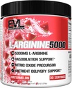 Evolution Nutrition Nitrogenoxid Booster L- Arginin Supplement - Høj potens Nitrogenoxid Supplement med 5000mg L Arginin for forbedrede pumper Energi Muskelvækst og vaskularitet NO Booster