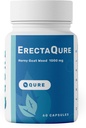 ErectaQure Horny Goat Weed for Men - Male Enhancing Supplement for augmentd Male Drive - Tongkat Ali, Ginseng Root & Superoxido Anions - 60 kapsula Gluten-Free