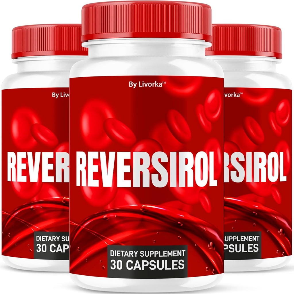 (3 Pack) Reversirol - Reversirol Premium Fórmula, Reversirol Capsules, Reversirol Advanced Optimizer Capsules, Reversirol Suplemento pílulas de apoio, revisións Reversirol, 90 cápsulas para 3 meses