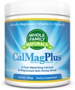אבקת Calcium Magnesium - CalMag Plus עם ויטמין C & D3 - Gluten Free, non GMO - Natural Calm Cal Mag Drink - Cal-Mag עבור השרירים - Calm Sleep Magnesium Drink - Calcium תוסף