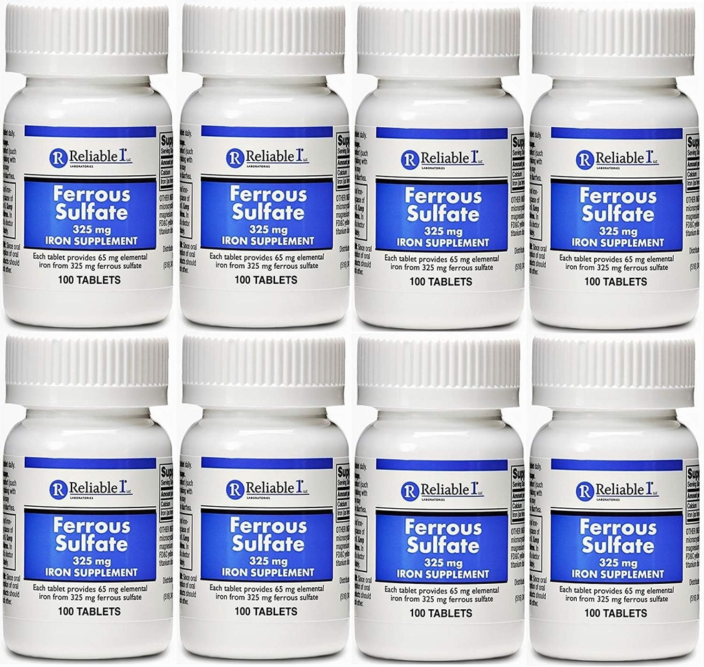 Železo 325 mg Generic pre Feosol 100 tabliet Balenie 8 tabliet