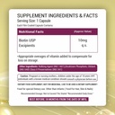 Taimne Biotin Supplement kapslid DHT blokaatorid, Omega & Biotin, toetab Keratin süntees | tugevamad juuksed, nahk ja küüned - 90 Veg kapslid