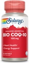 SOLARAY Bio CoQ-10 100 mg → 增强吸收 → 维生素 A & E → 健康心和细胞能量支持(30 CT)