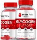 (2 Pack) Super Flow Glycogen, SuperFlow Glycogen Support Gummies, Super Flow Glyco Optimizer, Επίσημη SuperFlow Glyco Optimiser Gummy, Super Flow Detox Cleanse, Super Flow Glycol (120 Gummies)