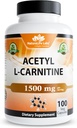 Axitil L-Carnitin (ALK) 1500 mg ต่อบริการ – 100 Capsults – Un-GMo, Glute-free, เวก้า
