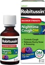 Robitussin Максимальна міцність нічний кашель DM Max, формула для дорослих, Berry Flavor - 8 Fl Oz пляшки