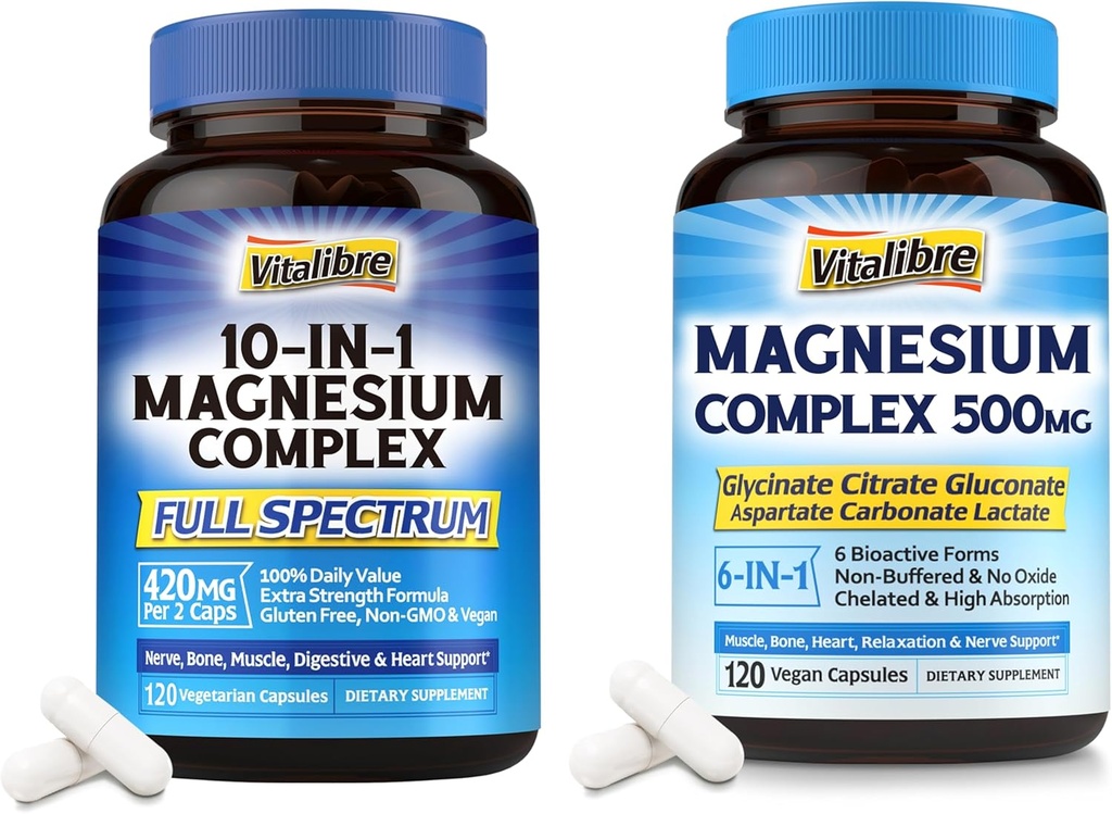 Magnesiumkomplex 500mg und 10 in 1 Magnesiumkomplex