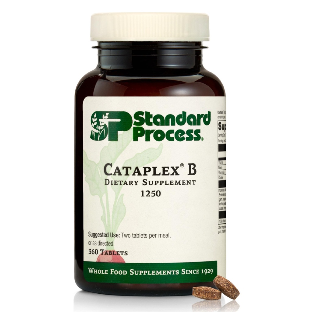 Standard Process Cataplex B Dietary Supplement - Non-Dairy & Non-Soy - Cardiovascular & Nervous System Health Supplement - 360 Tablets