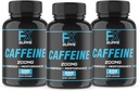FXSUPPS Caffeine 200mmg Pills (3-Pack, 600 Capules) Implementació de l'Energia ràpid Accel· lant els homes i les dones que suporten el focus, l' Alerta i la Metabolic Function