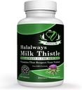 Hal always Milk Thistle Certified Haalal Addition Milk Thitle черен дроб Detox Допълнение Нежен билкови черен дроб Чистя за мъже и жени - черен дроб Здравна поддръжка - не-GMO
