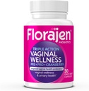 Florajen Vrouwen Triple-Action Probiotic - Prebiotic + Probiotic + Cranberry for Vaginale, Digestieve, & Immune Support - Fast-Active - Klinisch-Studied - Gluten-Free & Vegan - 30-Count