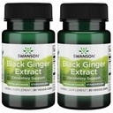 Swanson Black Ginger Extract - Promotes Healthy Blood Circulation and Physical Vigor - May Aid Heart Health, Muscle Tissue, and Mental Wellbeing - (30 Veggie Capsules, 100mg Each) (2 Pack)