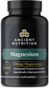 Magnesium supplement by Ancient Nutrition, Magnesium 300mg with Vitamin D for Immune Support, Adaptogenic Herbs, Enzyme Activated, Paleo ' Keto Friendly, 90 Capsules