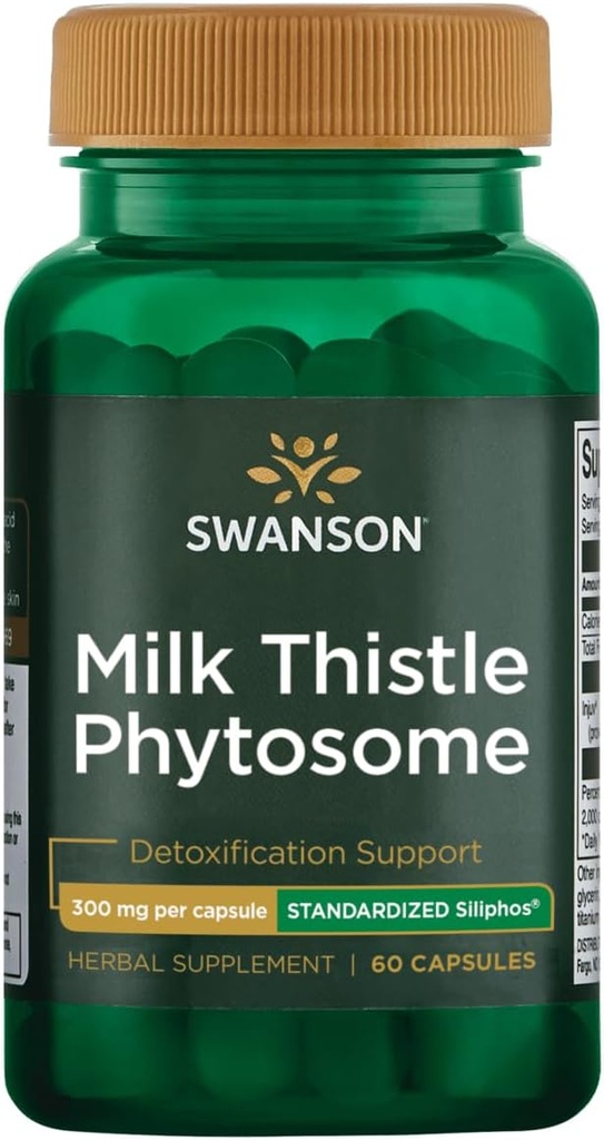 Swanson Siliphos Melk Thistle Phytosom 300 Milligrams 60 Kapsler