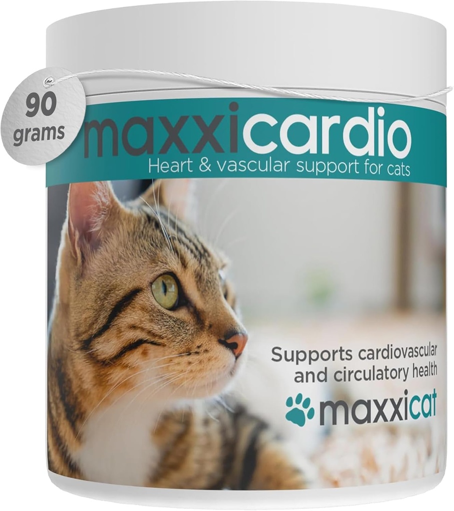 maxxipaws maxxicardio Heart & Cardiovascular Powder Supplement för katter, 3.2oz