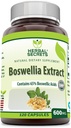 Herbal Secrets Boswellia Serrata Extract (65% Boswellic Acids) 600 mg 120 Cápsulas Suplemento - Não-GMO - Gluten Free