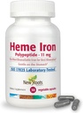 NEW ROOTS HERBAL Heme Iron Supplement with Vitamín C & B12 for Best Absorbtion 